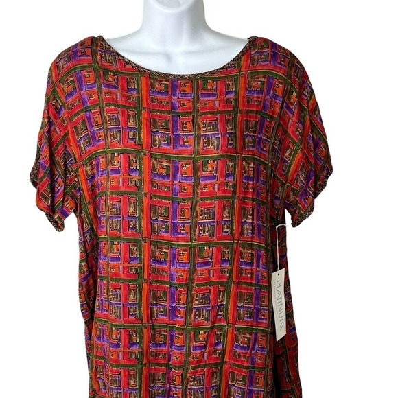 Platinum by Dorothy Schoelen Sz M 10 Skirt Tunic Set Vintage 80s NEW OLD STOCK - Picture 6 of 16